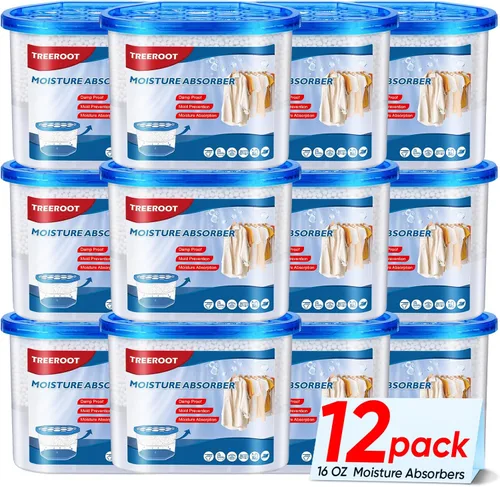 Vista 10 de Paquete de 6 absorbentes de humedad para armario, cubo absorbente