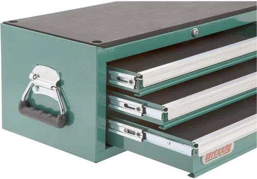 Vista 2 de Grizzly Industrial H0837-Elevador medio de 3 cajones con diapositivas de rodamientos de bolas