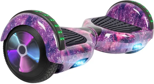 Vista 11 de FLYING-ANT Patinete autoequilibrante de 16.51 cm con altavoz y luces LED rojas