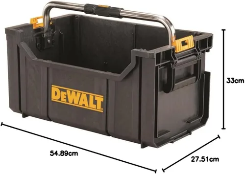 Vista 8 de Dewalt Caja de herramientas de sistema resistente, tipo de mano, fácil de transportar, mango largo, almacenamiento apilado