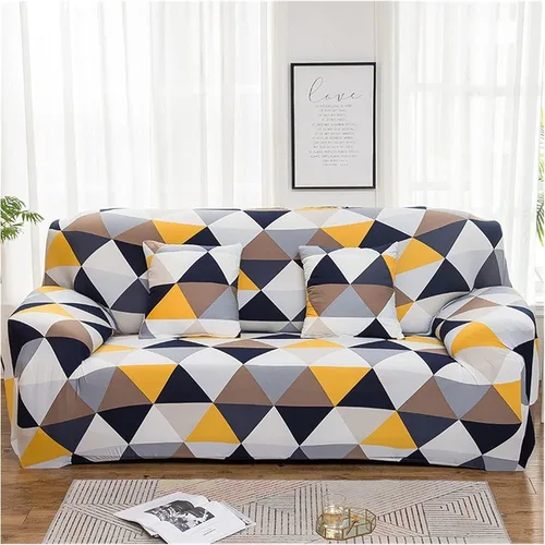 Vista 20 de Fundas elásticas para sofá de 3/2/4/1 plazas, en forma de L, funda protectora elástica con patrón para sala de estar, fundas protectoras universales