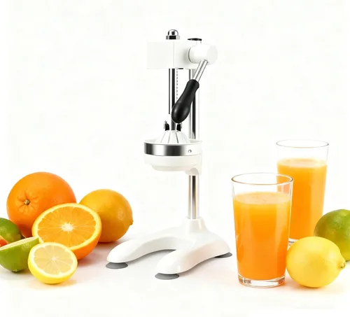 Vista 11 de Exprimidor de frutas prensado a mano, exprimidor de cítricos de hierro fundido, con molde de cabeza plana y molde de cabeza puntiaguda para Naranja