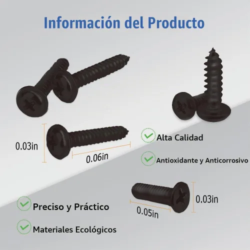 Vista 3 de Tornillos antirrobo para placa de matrícula, accesorios de montaje resistentes a manipulaciones, juego de tornillos de seguridad de 1/4" (M6), kit
