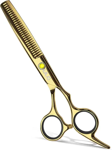 Vista 18 de ULG Tijeras profesionales de adelgazamiento con peine – 6.5 pulgadas de acero inoxidable japonés texturizante y tijeras de corte de pelo para salón