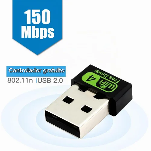 Vista 3 de 10Gtek 150Mbps libre conductor inalámbrico USB WiFi adaptador, banda única 2.4GHz