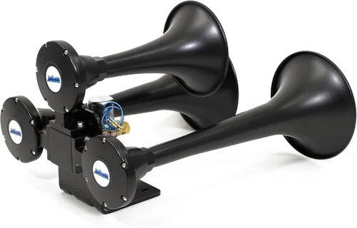 Vista 9 de HornBlasters Outlaw Black 228H Kit de bocina de tren todo en uno de 2 galones, fácil de instalar