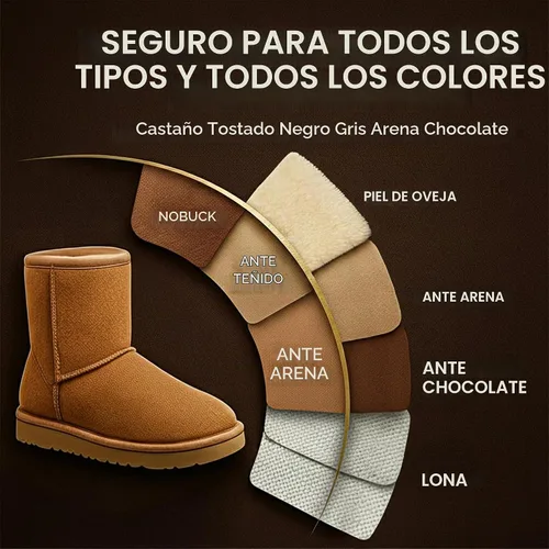 Vista 2 de Eagle Spray protector de gamuza y nobuck de 8.5 fl oz – Spray impermeable compatible con botas y chaquetas UGG Protege del agua, manchas, suciedad