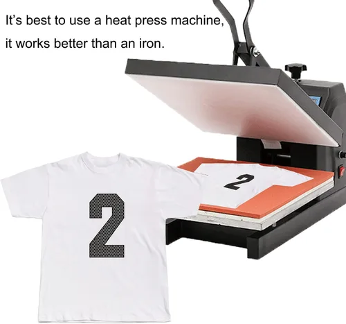 Vista 3 de Mr-Label 44 piezas de vinilo termotransferible con números 0-9, gran resistencia, para camisetas, jersey, uniforme, ropa, tela, impresión