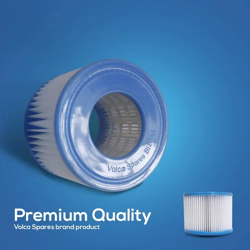 Vista 4 de Cartucho de filtro para bañera de hidromasaje tamaño VI para Bestway, Lay-Z-Spa, Coleman SaluSpa 90352E 58323, paquete de 6
