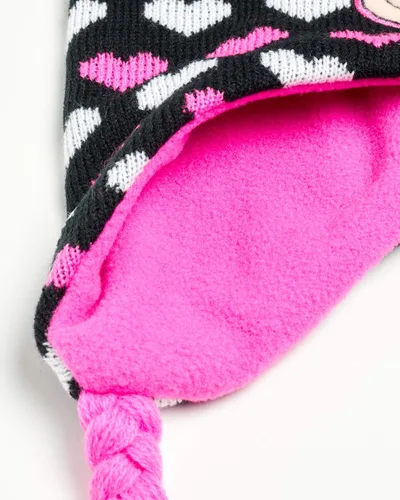 Vista 5 de Disney Conjunto de gorro y guantes de invierno de Minnie Mouse para niñas (niñasniñas)