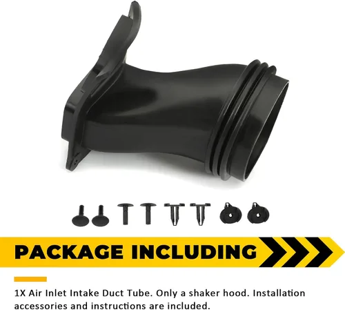 Vista 5 de KUAFU Tubo de entrada de aire compatible con Dodge Challenger 2015-2022 Reemplazo para tubo de entrada de aire de faros delanteros 77072385