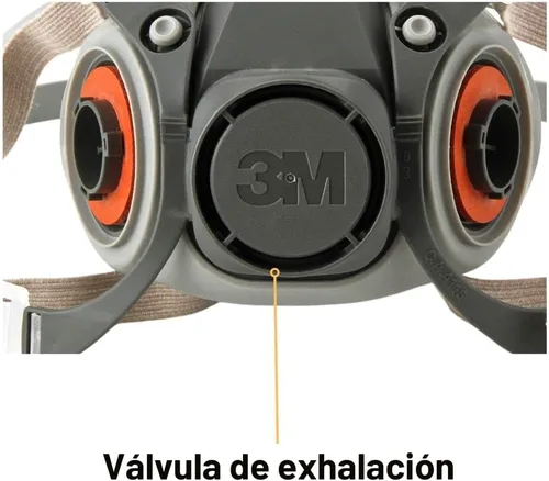 Vista 3 de 3M 6200 Half Mask for Use With 6000 Series Cartridges, Face Piece