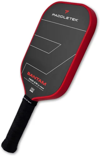 Vista 10 de Paddletek Bantam TKO-CX - Paletas de pickleball de 0.563 in con núcleo de panal de polímero - Fibra de carbono unidireccional - Peso torsional
