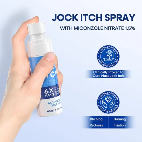 Vista 7 de Hermon Kit de jabón y aerosol antifúngico para picazón deportista: potente tratamiento de aerosol antifúngico y jabón para la picazón deportista