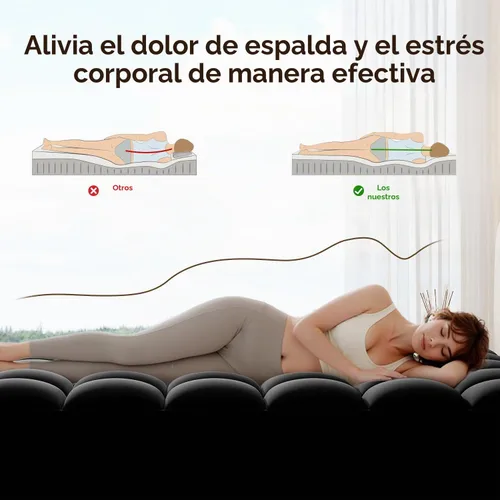 Vista 4 de ABENE Cubrecolchón Twin para Alivio del Dolor de Espalda, Funda de Colchón Extra Gruesa de Tipo Almohadón, Protector de Colchón Suave con Bolsillo