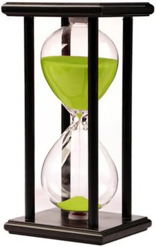 Vista 9 de Lodunsyr Temporizador de reloj de arena de 60 minutos, temporizador de reloj de arena para cocina, sala de estar, hogar, oficina en casa