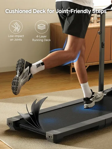 Vista 6 de WALKINGPAD Folding Treadmills for Home, Smart Vertical Fold, LED Display with Adjustable Height Handles