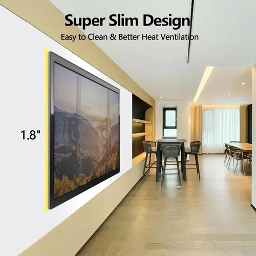 Vista 5 de Soporte de pared universal para TV con pantalla LED LCD PDP de 26 a 65 pulgadas, soporta hasta 132 libras y VESA 15.748 x 15.748 in, inclinación