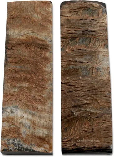 Vista 28 de Báscula de mango de cuerno de búfalo (corteza) - (Amber/Black) - (3.50 x 1.125 x 0.187)