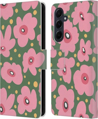 Vista 215 de Head Case Designs Officially Licensed Ninola Ditsy Flowers Yellow Nature Bold Leather Wallet Case Compatible with Samsung Galaxy A07 4G