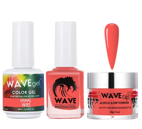 Vista 101 de WAVEGEL - Juego de gel de remojo, laca de uñas y polvo acrílico a juego - Colección Simplicity - #P109 Blizzard