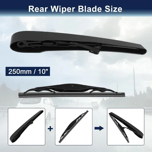 Vista 2 de X AUTOHAUX Juego de brazos de limpiaparabrisas trasero para Buick Encore 2012-2016 2018-2022