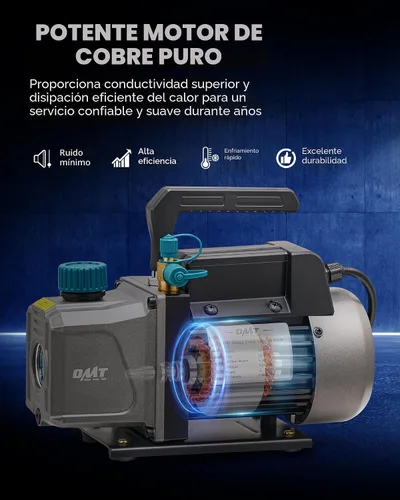 Vista 3 de Orion Motor Tech Bomba de Vacío, 3.5 cfm 1/4 hp Bomba de Vacío HVAC de Una Sola Etapa para R12 R22 R134a R410a R502, Kit de Bomba de Vacío de CA