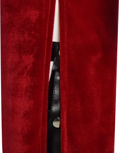 Vista 9 de HAIRXR Disfraz de cosplay malvado para mujer, Ada Wong, rojo, sexy, Cheongsam Qipao, vestidos largos de graduación con peluca para Halloween