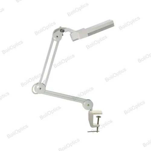 Vista 4 de BoliOptics (Lente de vidrio) Lámpara de aumento LED, 5 dioptrías 2.25X, 7x6 pulgadas, brazo ajustable manos libres con abrazadera