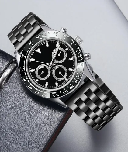 Vista 4 de BINLUN Correa de reloj de acero inoxidable de repuesto de metal para hombres y mujeres, 0.709 in0.748 in0.787 in0.827 in0.866 in0.945 in con extremo