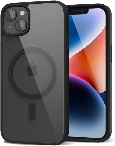 Vista 49 de oakxco Funda magnética transparente compatible con Magsafe, bonita funda delgada y transparente de poliuretano termoplástico no amarillenta, carcasa