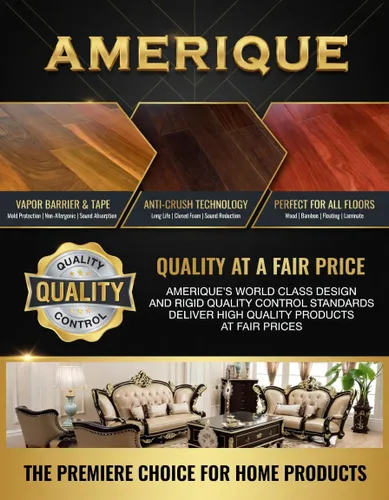 Vista 6 de AMERIQUE 800SQFT 4ª generación azul de 0.059 in de grosor para suelo de espuma resistente 3 en 1 con cinta y barrera de vapor