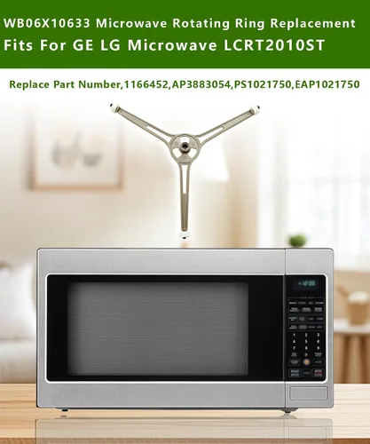 Vista 2 de WB06X10633 Reemplazo de anillo giratorio para microondas GE LG LCRT2010ST, reemplaza 1166452, AP3883054, PS1021750, EAP1021750 Soporte de bandeja