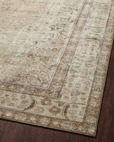 Vista 51 de Loloi Margot - Alfombra de área terracota/laguna de 7'-6" x 9'-6