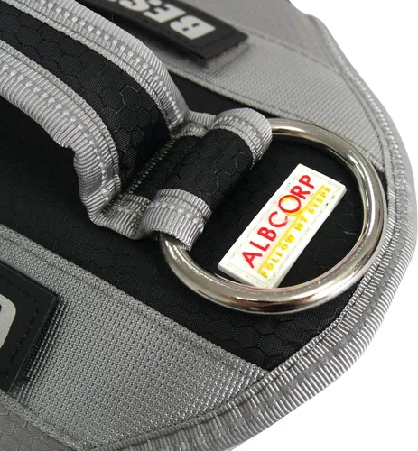 Vista 5 de Albcorp - Chaleco arnés táctico para perro – chaleco para perro de servicio sin acción tirante – con gancho extraíble reflectante y parches