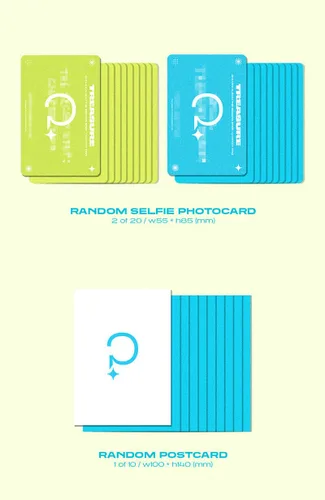 Vista 2 de ( PHOTO BOOK Ver. ) TREASURE THE SECOND STEP : CHAPTER TWO 2nd Mini Album ( LIGHT GREEN + DEEP BLUE - 2 Ver Full Set )+1ea Folded Poster(First Press