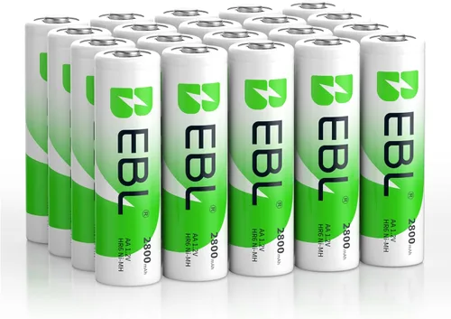 Vista 10 de EBL AA 2800mAh Baterías recargables Ni-MH de alto rendimiento, paquete de 4