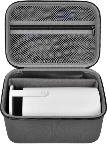 Vista 9 de Funda de proyector mejorada compatible con Magcubic HY300Pro+ / HY300PRO para ENUOSUMA HY300 ULTRA para proyector portátil Alwtniet 4K 1080P, Negro
