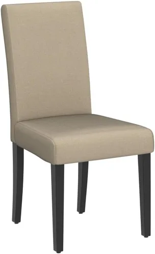 Vista 4 de Yaheetech Juego de 4 sillas de comedor tapizadas color caqui