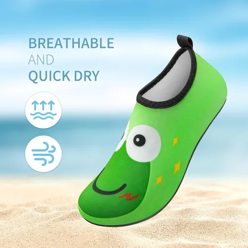 Vista 4 de ATHMILE Zapatos de agua para niños y niñas, calcetines acuáticos de secado rápido antideslizantes para playa, piscina, deportes al aire libre