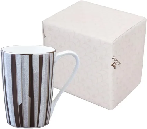Vista 12 de Narumi 50994-2731 Shagreen, 12.8 fl oz (380 cc), negro, patrón moderno y simple, regalo del día del padre, caja de regalo incluida
