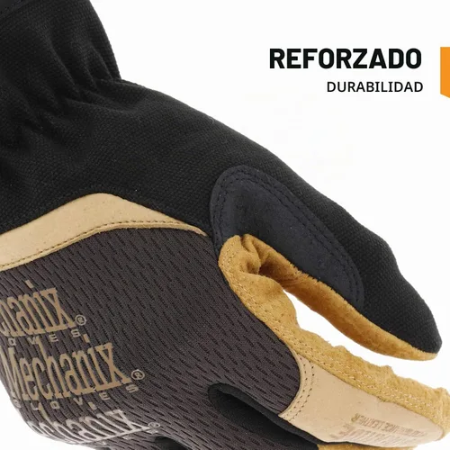 Vista 3 de Mechanix Wear: Guante de trabajo Durahide FastFit de cuero con puño elástico para un ajuste seguro