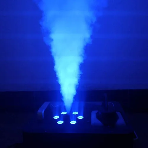 Vista 6 de Gdrasuya10 Máquina de niebla LED RGB de 900 W, máquina de humo para escenario de Halloween, máquina de humo para fiestas, DMX, DJ, escenario, niebla