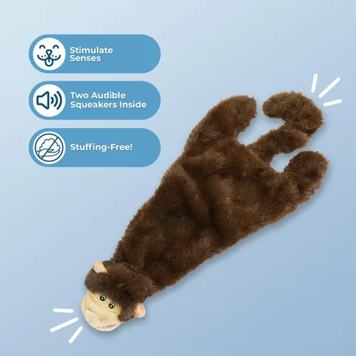 Vista 2 de Best Pet Supplies Juguetes chirriantes para perros con tela suave y duradera para mascotas pequeñas, medianas y grandes, juguete interactivo