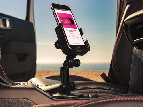Vista 6 de WeatherTech CupFone Two View con extensión – Soporte de portavasos ajustable y universal para teléfono celular, accesorio para automóvil y camión