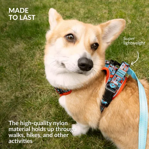 Vista 5 de CollarDirect Arnés reflectante sin tirones para perro, con asa y clip frontal, chaleco acolchado suave ajustable para perros pequeños a grandes