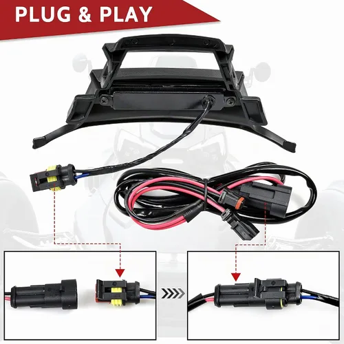 Vista 5 de SAUTVS Carenado delantero con luz para Can-Am Ryker 600 900 Sport Rally