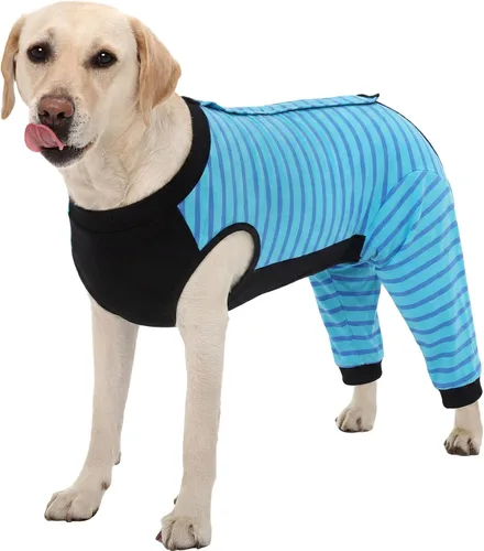 Vista 36 de Kuoser Traje de Cirugía para Perro Hembra Esterilización Macho Castración, Manga de Pierna de Perro para Dejar de Lamer Enterizo Suave para Perro