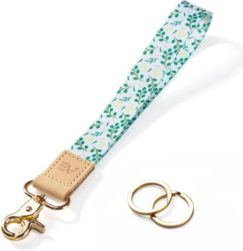 Vista 9 de EcoVision - Llaveros lindos con correa para llaves, llavero de muñeca para mujer, correa de insignia con 2 argollas para llaves