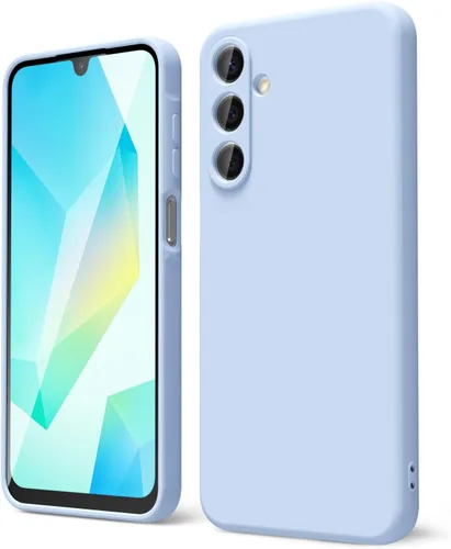 Vista 65 de oakxco Funda para teléfono Samsung Galaxy A12 con agarre de silicona líquida, linda delgada fina suave cubierta de gel de goma TPU lisa para mujeres